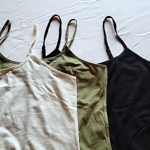 3 Active basic 3XL Camisole NEW WITHOUT  TAG. NICE. Green, black and white.